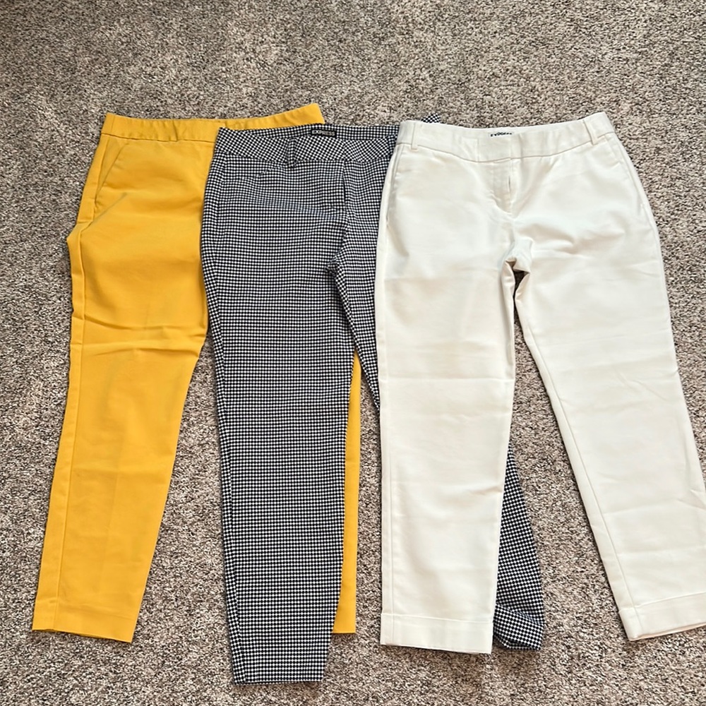 3 express cropped wok pants